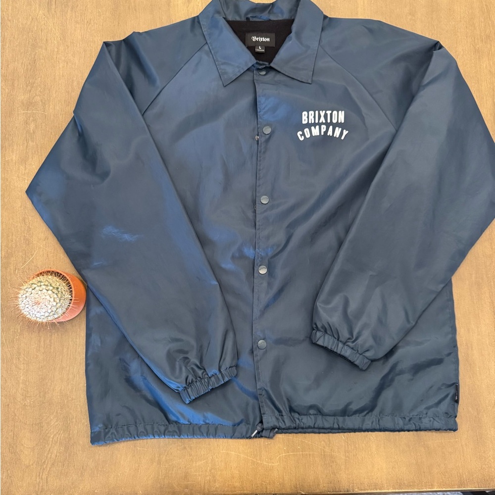 Brixton Co. Windbreaker - L (Navy)
